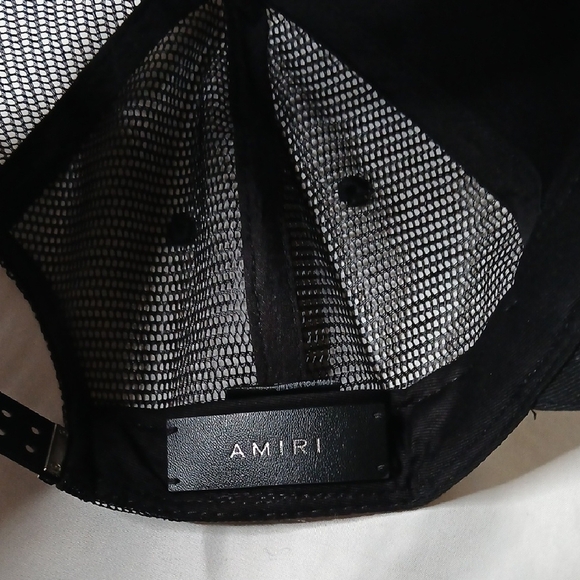 AMIRI Black Mesh Trucker Cap - Picture 4 of 6